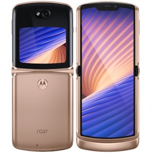 Motorola Razr 5G in Blush Gold color