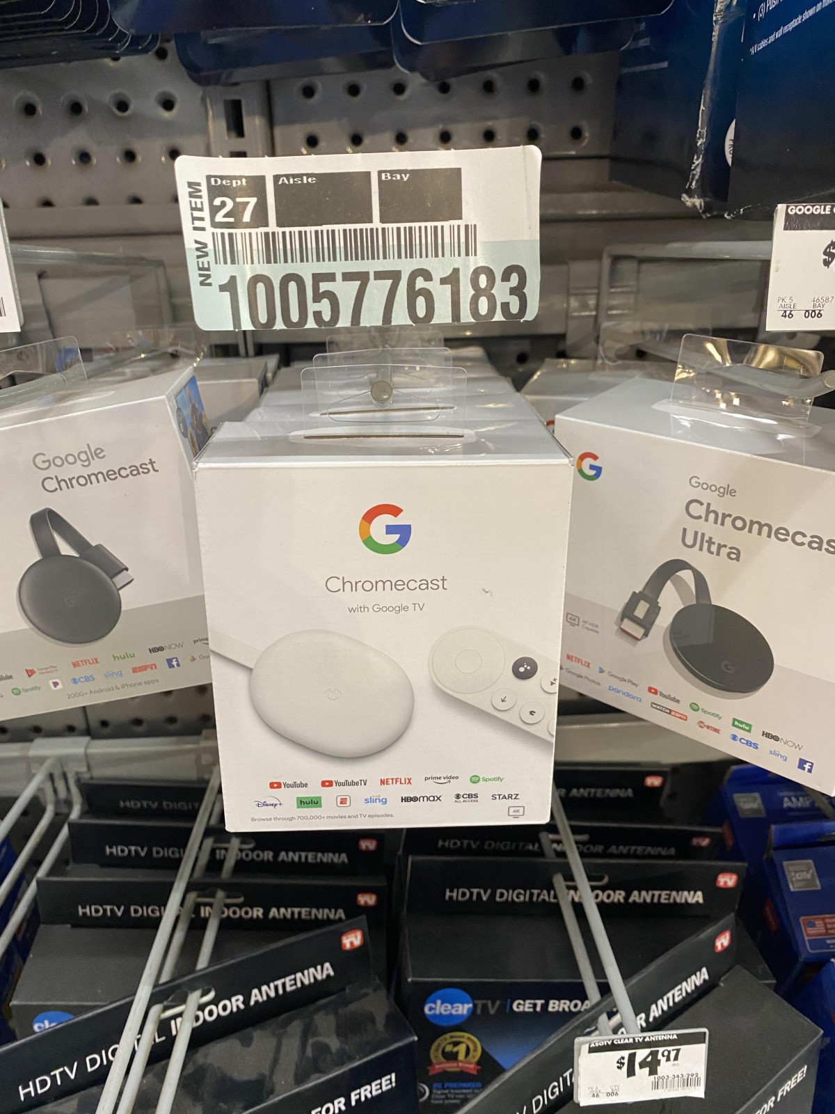 Google Chromecast with Google TV - 4K - Snow New India