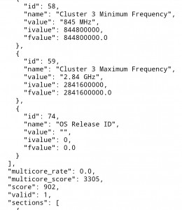 CPU details for the KB2001 - most likely the OnePlus 8T