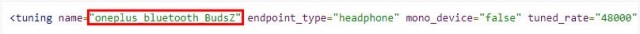 OnePlus Buds Z in OxygenOS 11 source code
