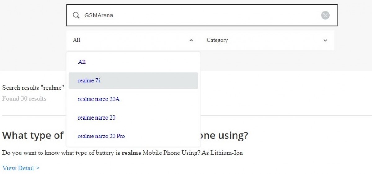 إطلاق Realme 7i India وشيك كما يظهر على صفحة الدعم