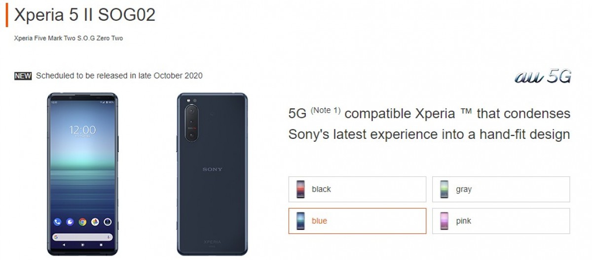 يجري طلب Sony Xperia 5 II مسبقًا في اليابان ، مع تفاصيل الامتيازات لكل طلب في تايوان (متوفرة في 12 أكتوبر)