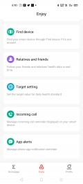 Amazfit Neo data and settings in Amazfit's Android app