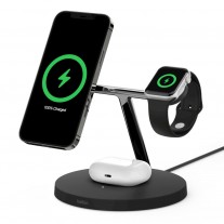 The Belkin MagSafe 3-in-1 Wireless Charger for iPhone 12 (available in White and Black)