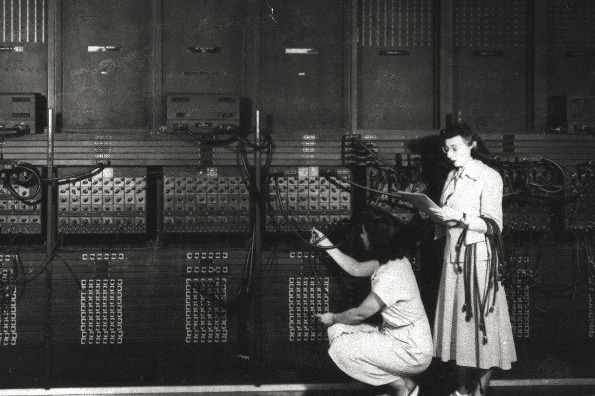 ENIAC - One of the first electronic programmable computers in the world. Less powerful than the AirPods.