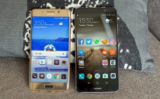 Huawei Mate 9 Pro (left) and Huawei Mate 9 (right)