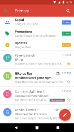 Gmail Go interface