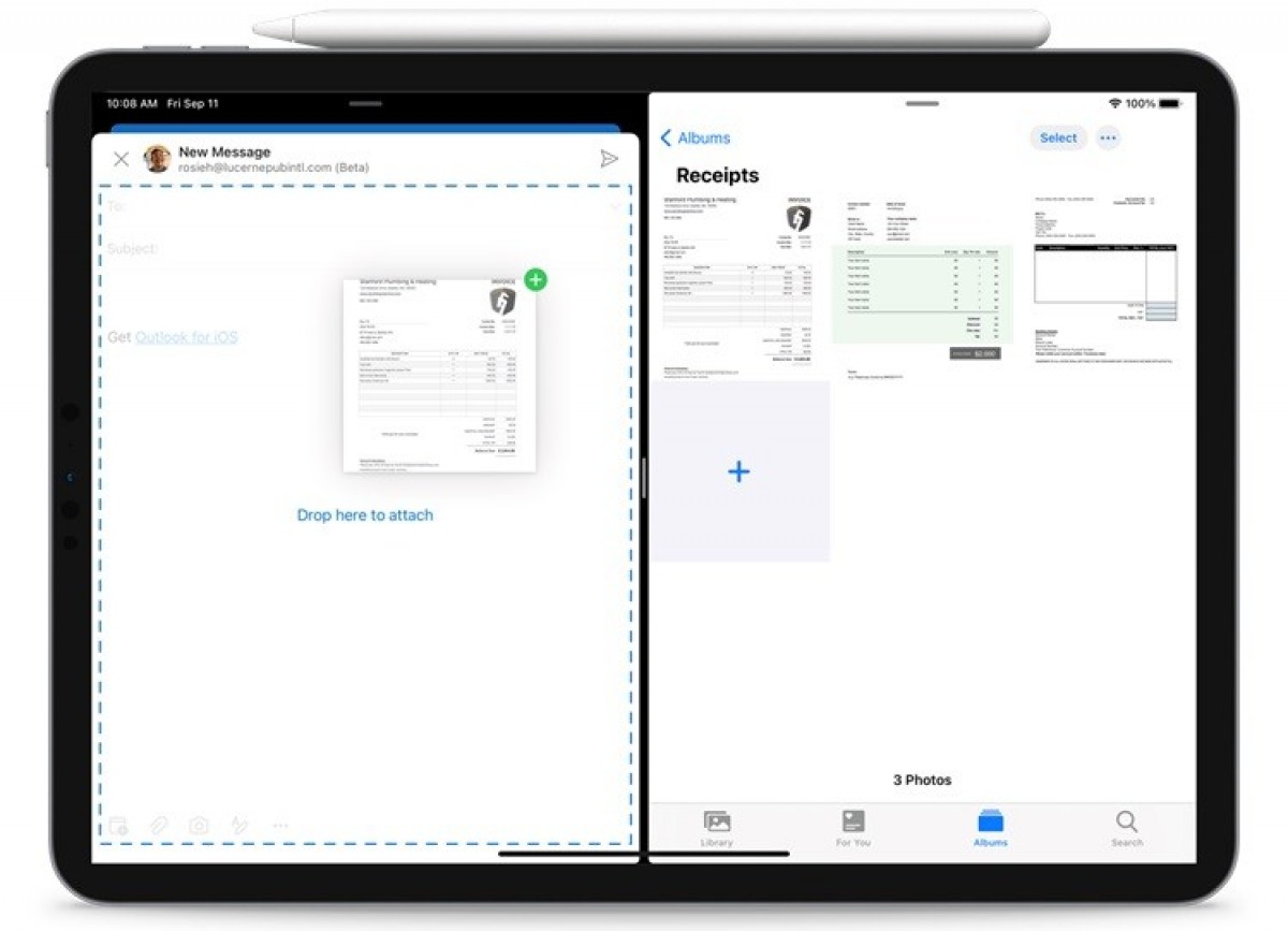Microsoft Outlook for iPad gains support to attach files with drag & drop
