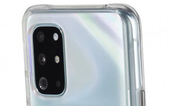 OnePlus 8T pictured in a case listing