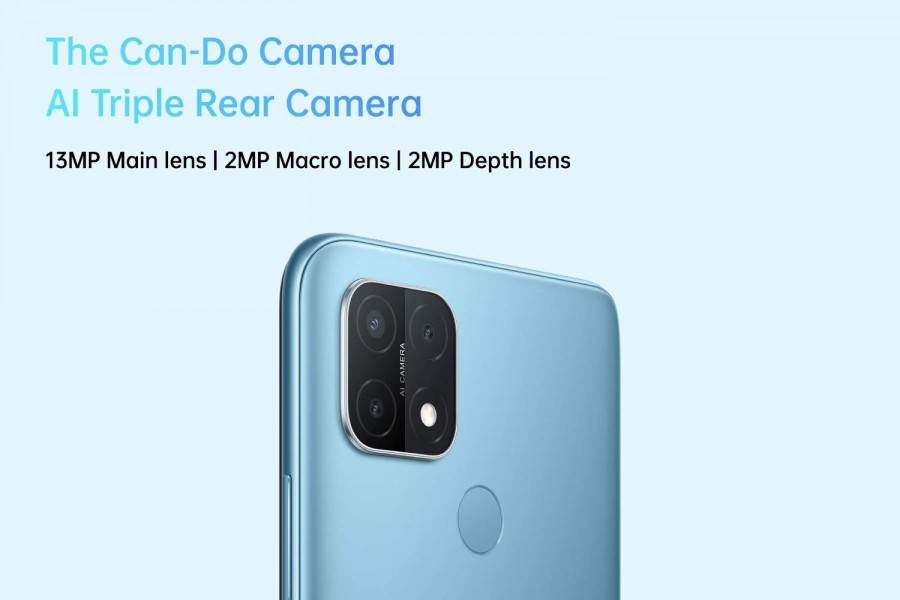 Oppo A15 triple rear camera detailed by Amazon India