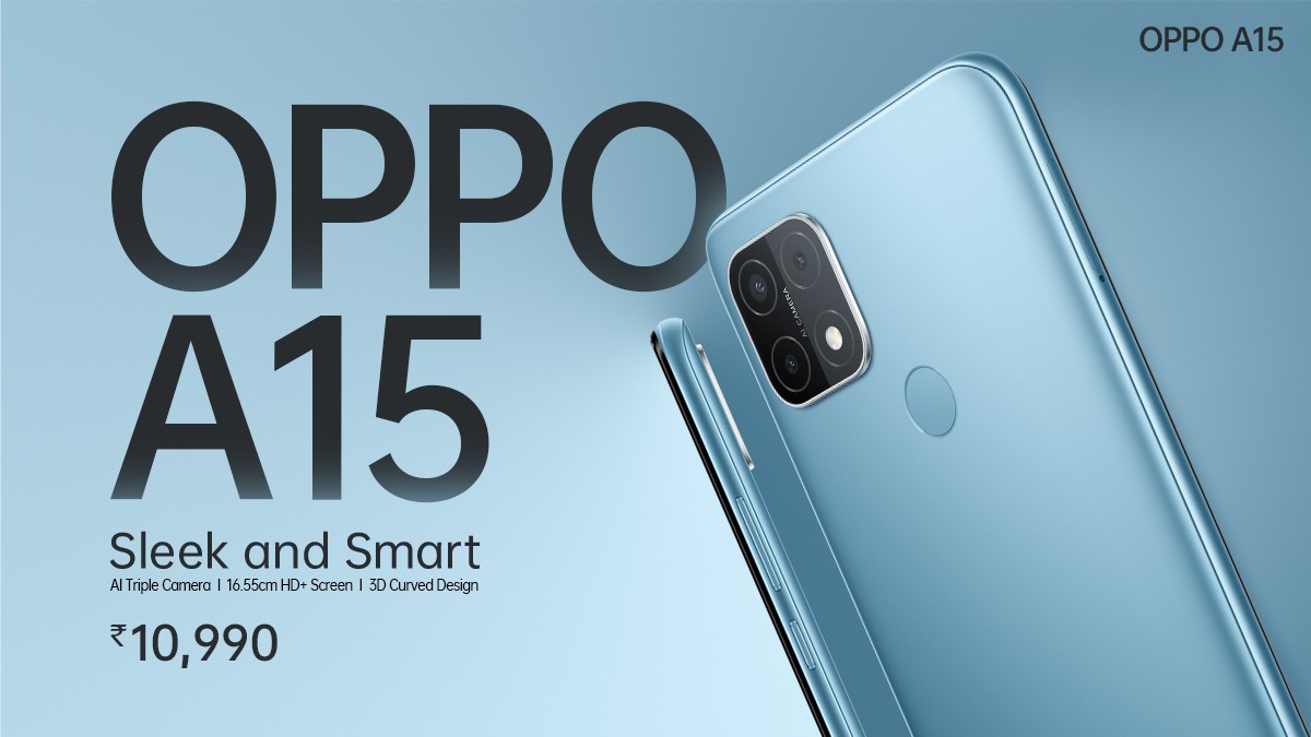 Oppo A15 goes official in India with Helio P35 and 4,230 mAh battery