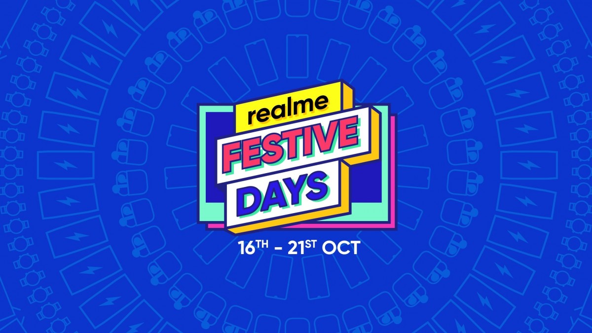 Realme Festive Days kicks off from October 16 with discounts on smartphones and AIoT products