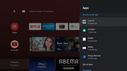 Realme Smart TV's settings menu