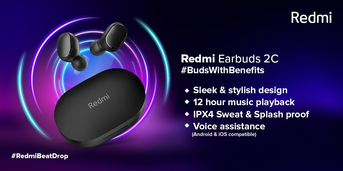 Redmi EarBuds 2C and Redmi SonicBass announced