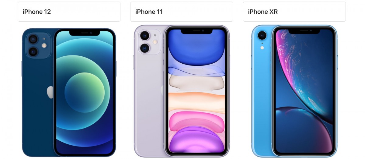 comparison of iphone 12 models