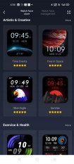 Custom watch faces available on Amazfit's official app