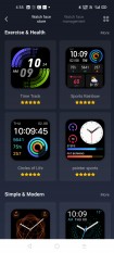 Custom watch faces available on Amazfit's official app