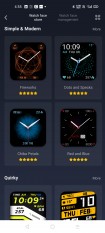 Custom watch faces available on Amazfit's official app