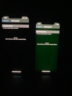 iphone green tint