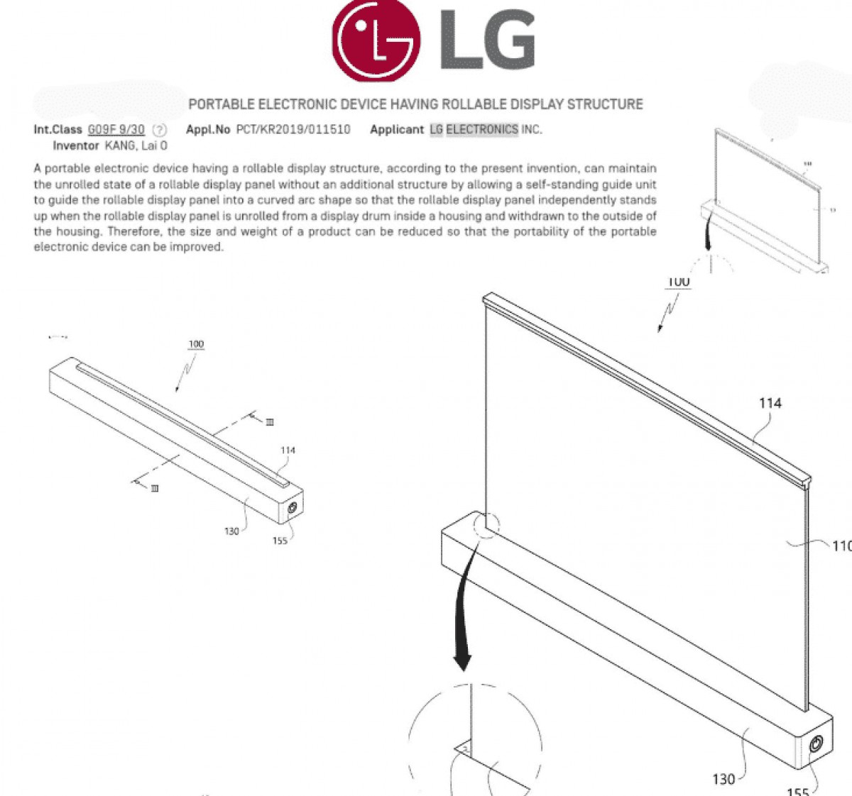 LG patents a 17-inch laptop with rolling display