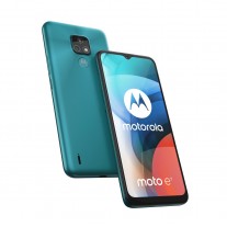 Motorola Moto E7 in Aqua blue