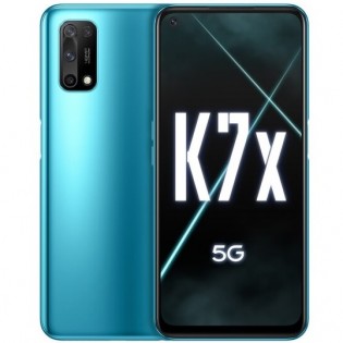 Oppo K7x in Blue Shadow color