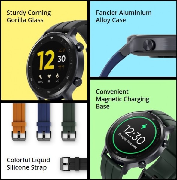 Realme Watch S unveiled SpO2 monitor higher resolution screen and bigger battery GSMArena news