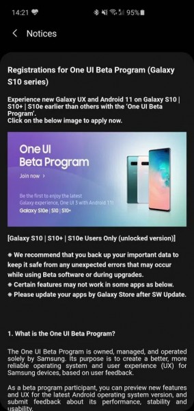 samsung one ui 3.0 galaxy s10