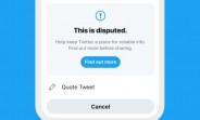 Twitter will begin prompting users when you ‘Like’ a disputed tweet