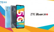 Affordable ZTE Blade 20 5G announced with Dimensity 720G chip, big screen