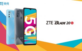 Affordable ZTE Blade 20 5G announced with Dimensity 720G chip, big screen