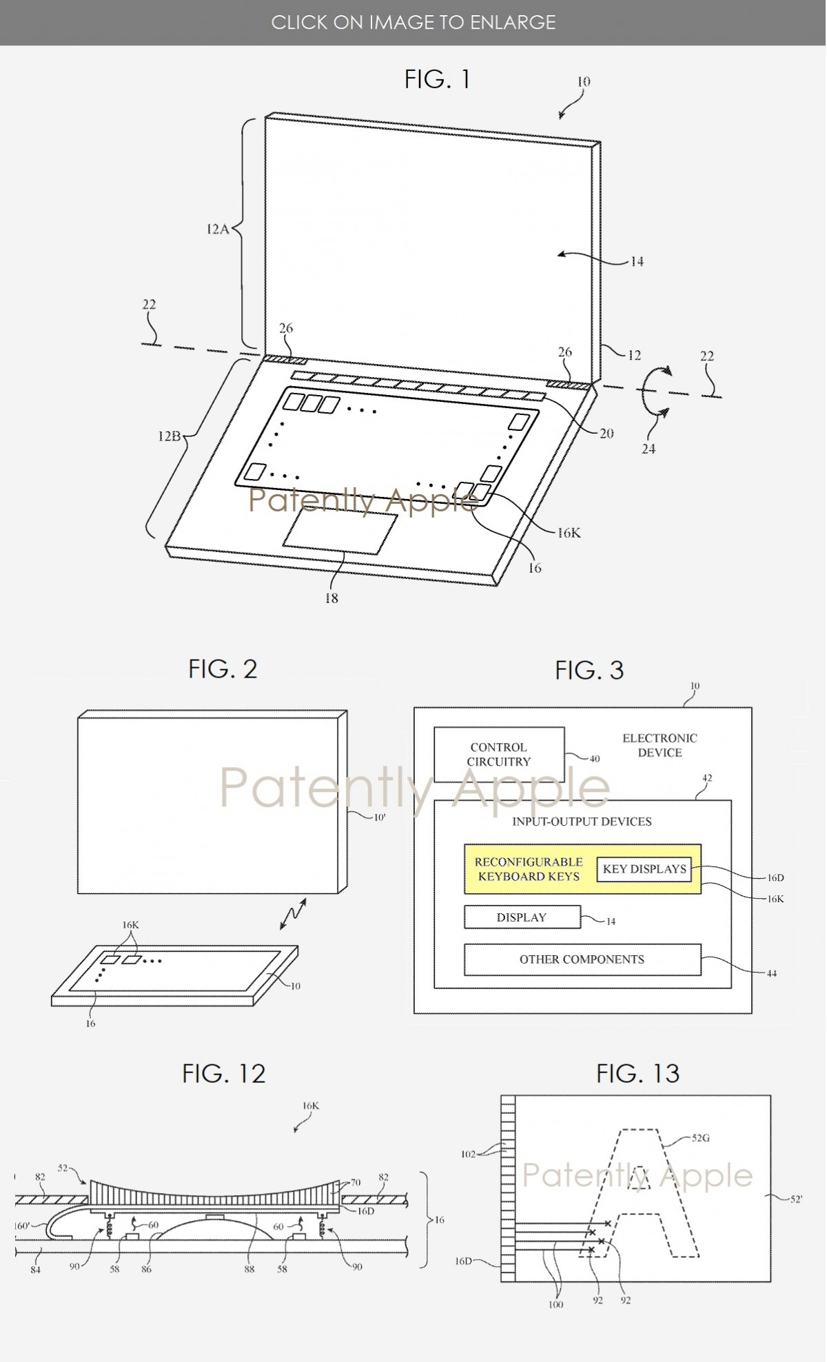 Apple patents a Mac keyboard with configurable keys that use tiny displays