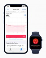 Apple Watch cardio fitness and Fitness+ interface