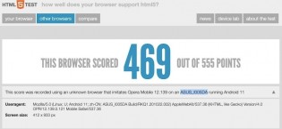Asus ROG 5 on HTML5