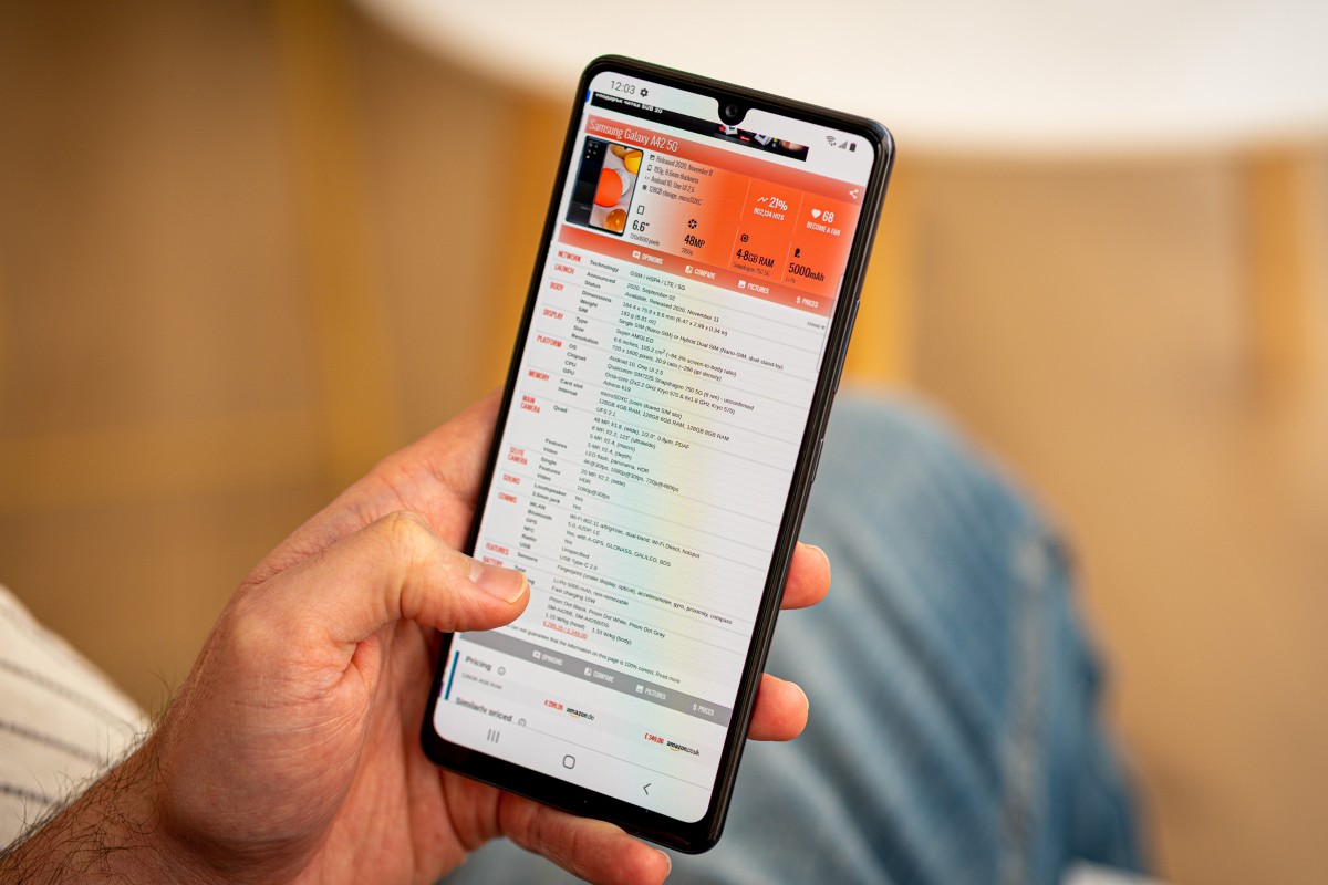 Samsung Galaxy A42 5G in for review