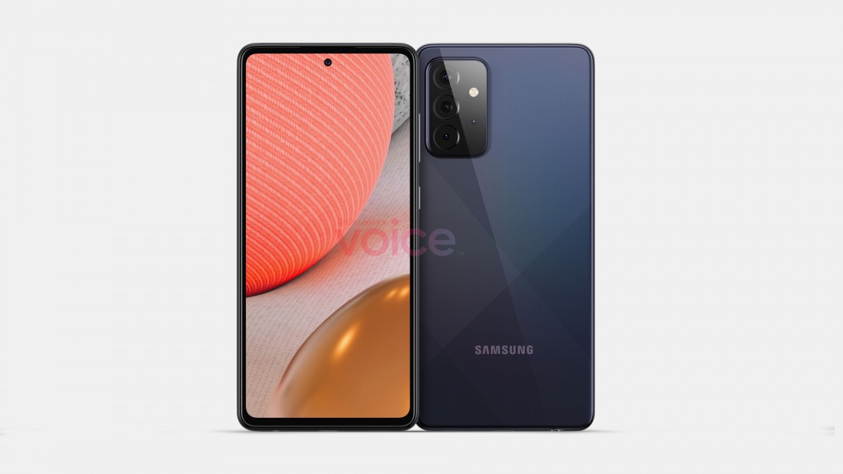 Leaked render of Galaxy A72 5G