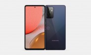 Samsung Galaxy A72 5G stars in shiny leaked renders