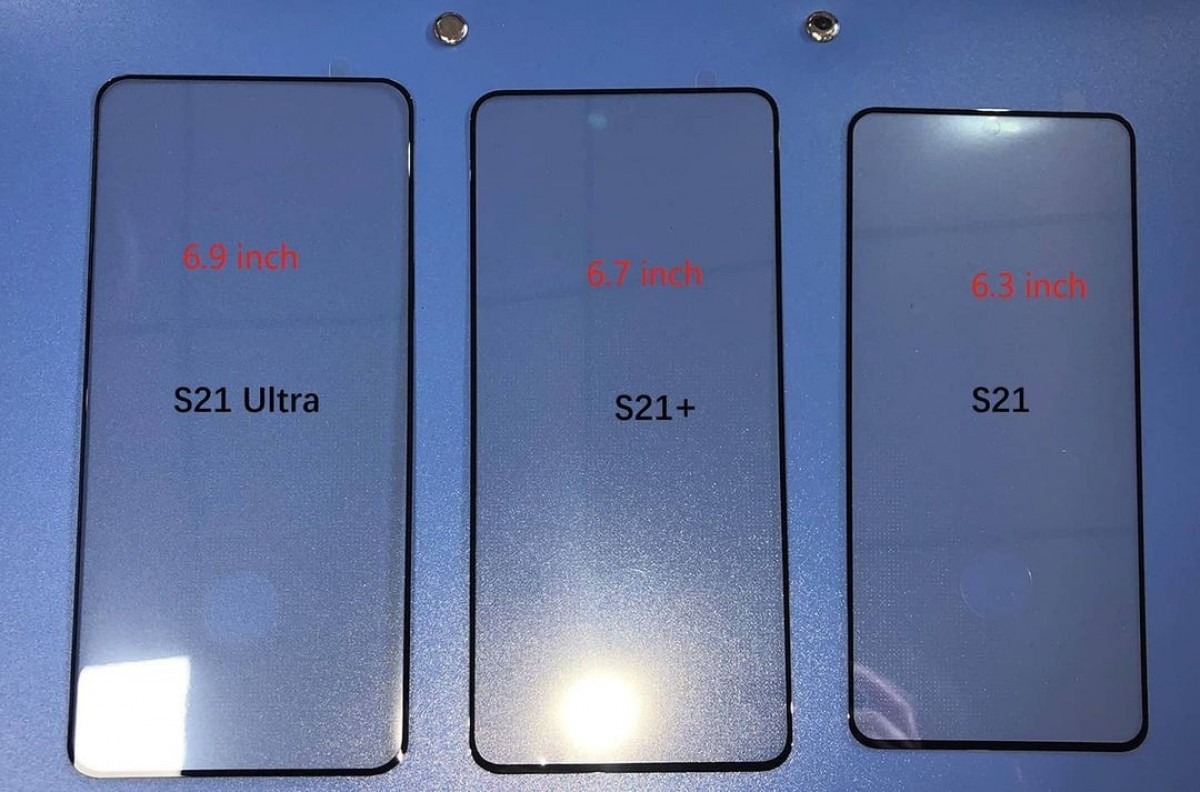 Samsung Galaxy S21 Family S Front Panels Leak Here S How They Look Side By Side Gsmarena Com News