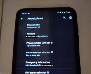 Supposedly Google Pixel XE