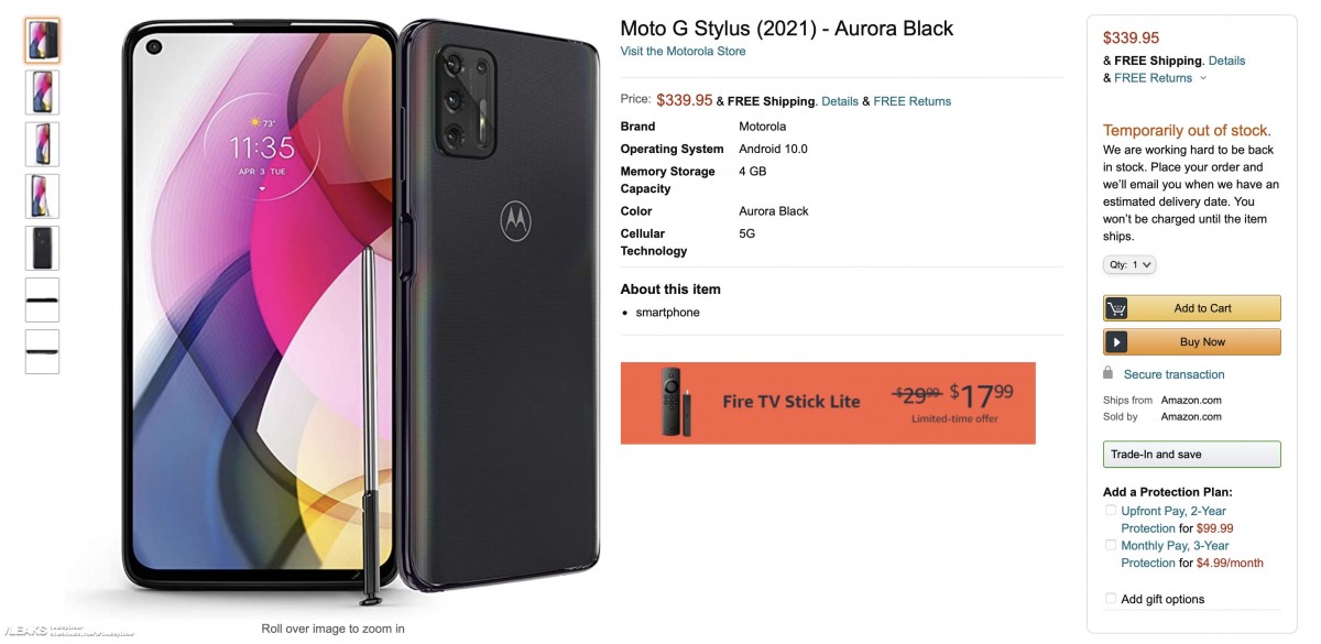 moto g stylus specs 2020