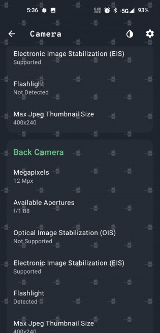 Detalles de la cámara OnePlus 9 5G