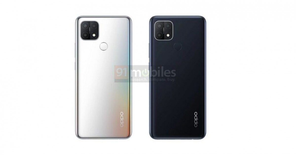 Oppo A15s leaked renders show color options, waterdrop notch