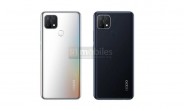 Oppo A15s leaked renders show color options, waterdrop notch