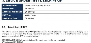 Samsung Galaxy S21 (SM-G991U) on FCC