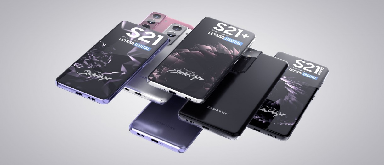 Samsung Galaxy S21 S21 And S21 Ultra Appear In Lovely High Quality Renders Gsmarena Com News