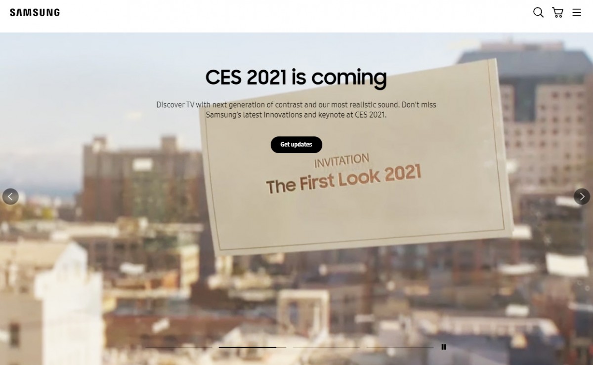Samsung homepage mentions January 6 event, could it be the Galaxy S21?