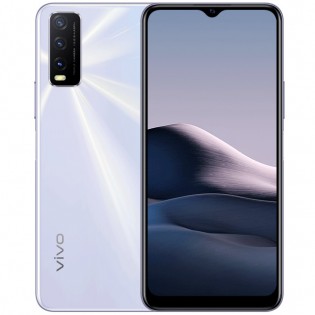 vivo Y20 (2021) in Dawn White color