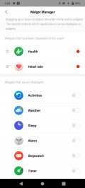 Amazfit Stratos 3 data and settings in Zepp for Android