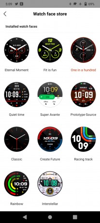 Stratos 3 comes with 11 watch faces and you can create one, too