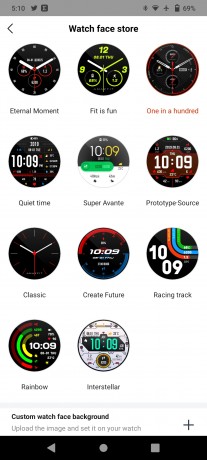 Stratos 3 comes with 11 watch faces and you can create one, too